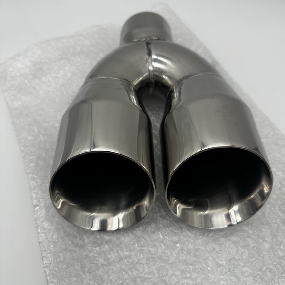 Exhaust Tip 2.5 inch Inlet 3.5 inch Outlet Universal Car 2.5" NEW - Picture 4 of 5